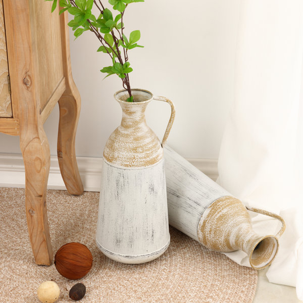 Ceramic Bag Style Vase Large 25 cm x 20 cm x 14 cm Spanish Handmade Pottery 