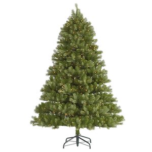 7.5' Belvedere Spruce Artificial Christmas Tree with LED Clear Lights