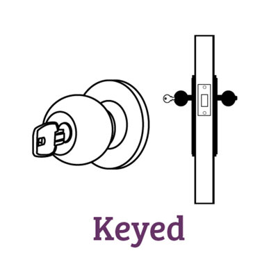 Siena Knob Keyed Entry Lock