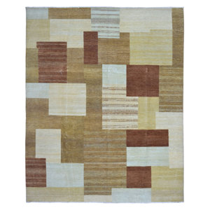 Margit Modern Design Oriental Hand Woven Beige Area Rug