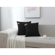 wayfair leather pillows