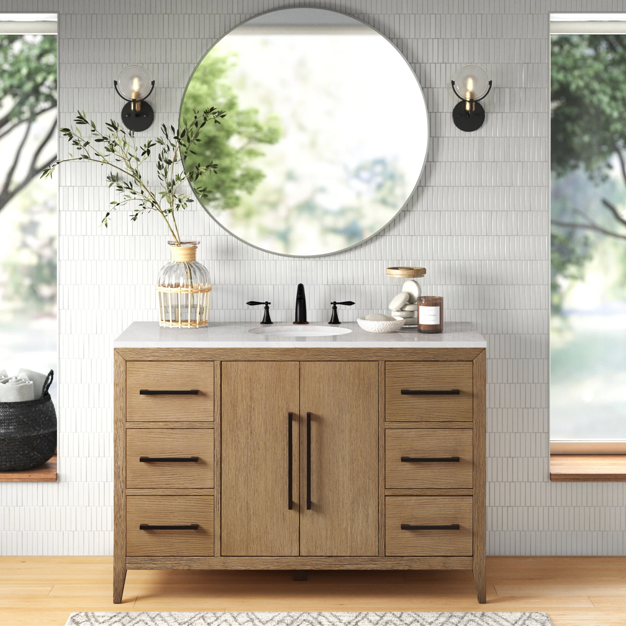 Mercury Row Alsup 48 Single Bathroom Vanity Reviews Wayfair