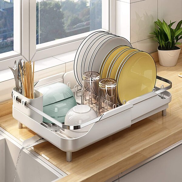 small stainless steel dish rack