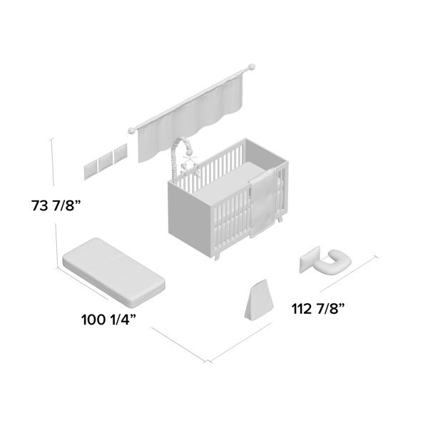 yasmeen 10 piece crib set