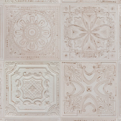 Fitz 8" x 8" Ceramic Patterned Wall Tile