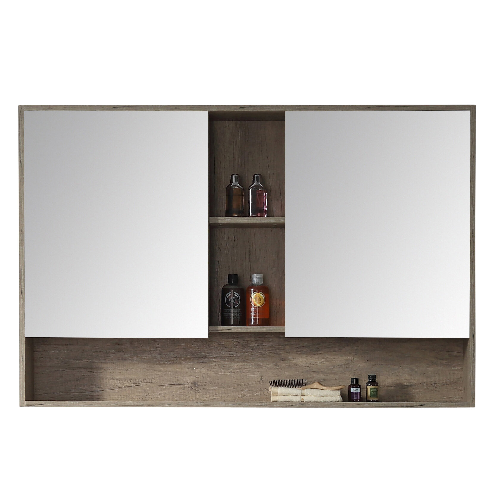 Modern Rustic Interiors Lee 46 X 30 Surface Mount Framed Medicine Cabinet Reviews Wayfair Ca