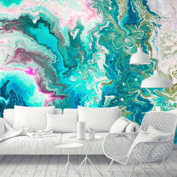 Mercer41 Gladys Removable Abstract Paint 10 42 L X 197 W Wall