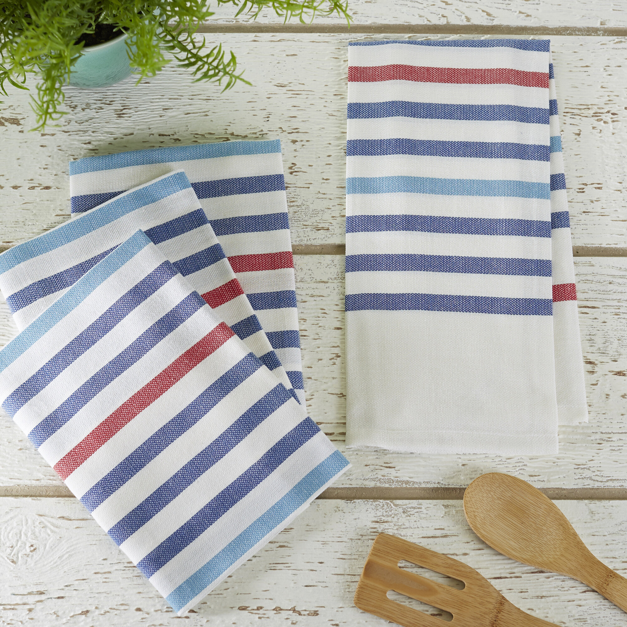 Pack Of 3-12 Terry 100%Cotton Tea Towels Set Kitchen Dish Cloths Cleaning Drying 
