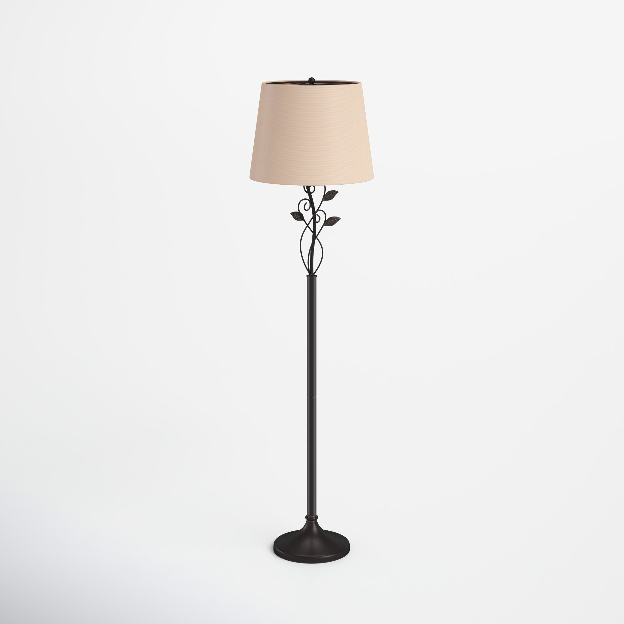 floor lamp with leaf design