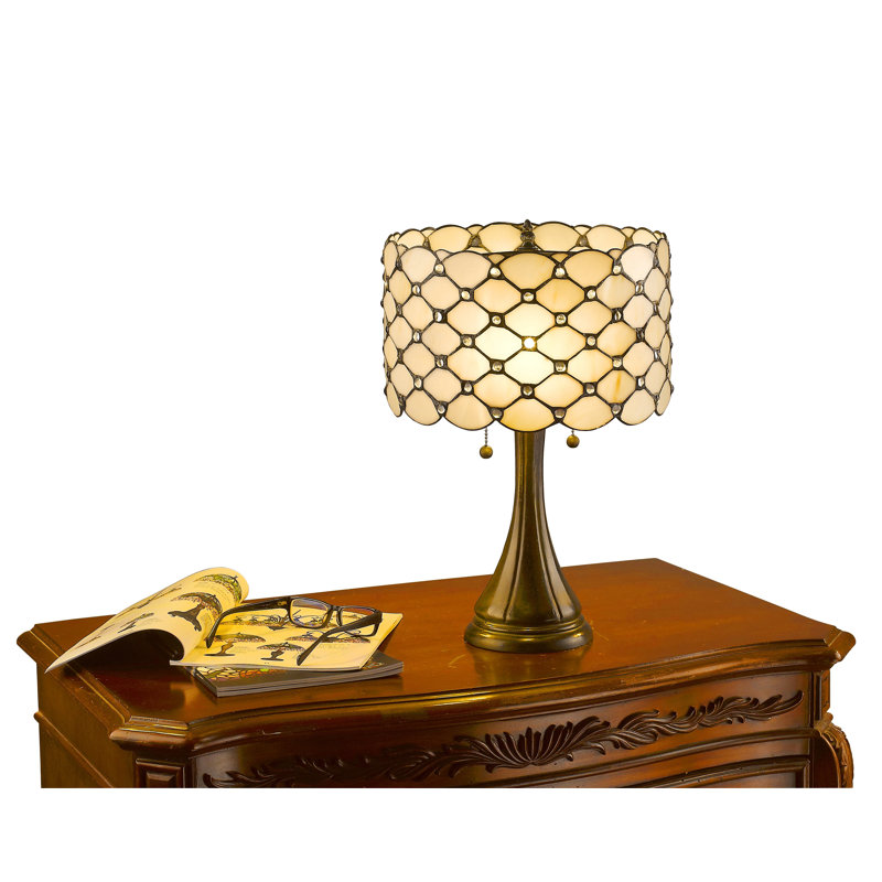 tiffany floor and table lamp set