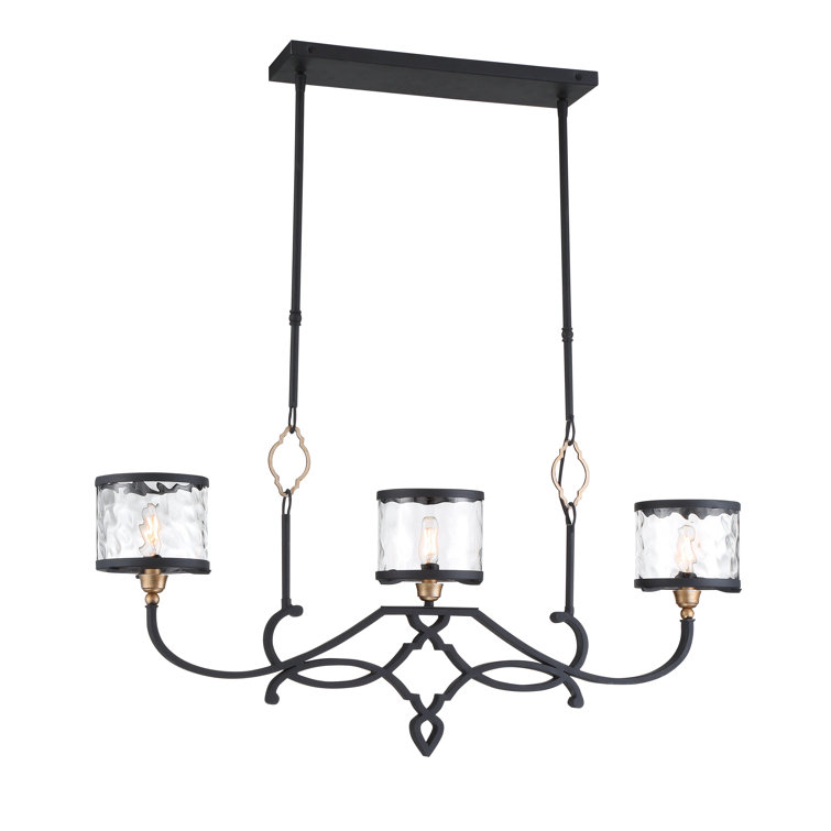 Charlton Home Moats 3 Light Kitchen Island Linear Pendant Wayfair