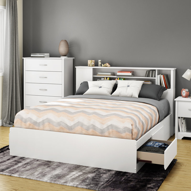 South Shore Fusion Queen Storage Platform Bed & Reviews ...