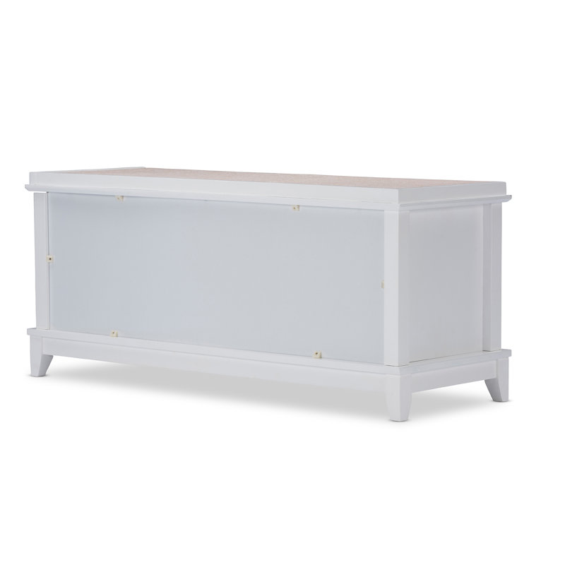 Wholesale Interiors Baxton Studio Swiss Modern And Contemporary White Wooden Shoe Storage Seating Bench Wayfair