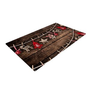 Snap Studio Hanging Around Brown/Red Area Rug