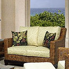 Go to store & view more images Boca Rattan Biscayne Leather Loveseat