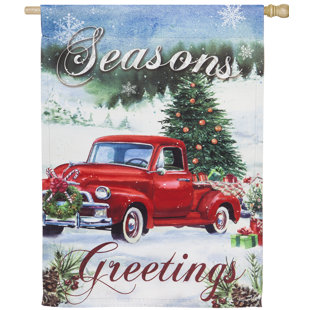 Christmas Evergreen Flag Garden Flags You Ll Love In 2021 Wayfair