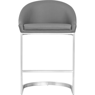 brushed nickel backless bar stools