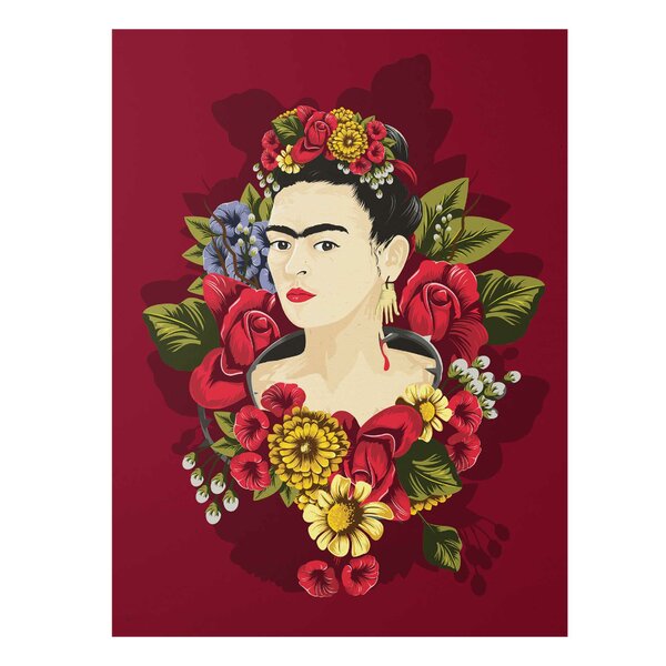 East Urban Home 'Frida Kahlo Roses' by Frida Kahlo Graphic