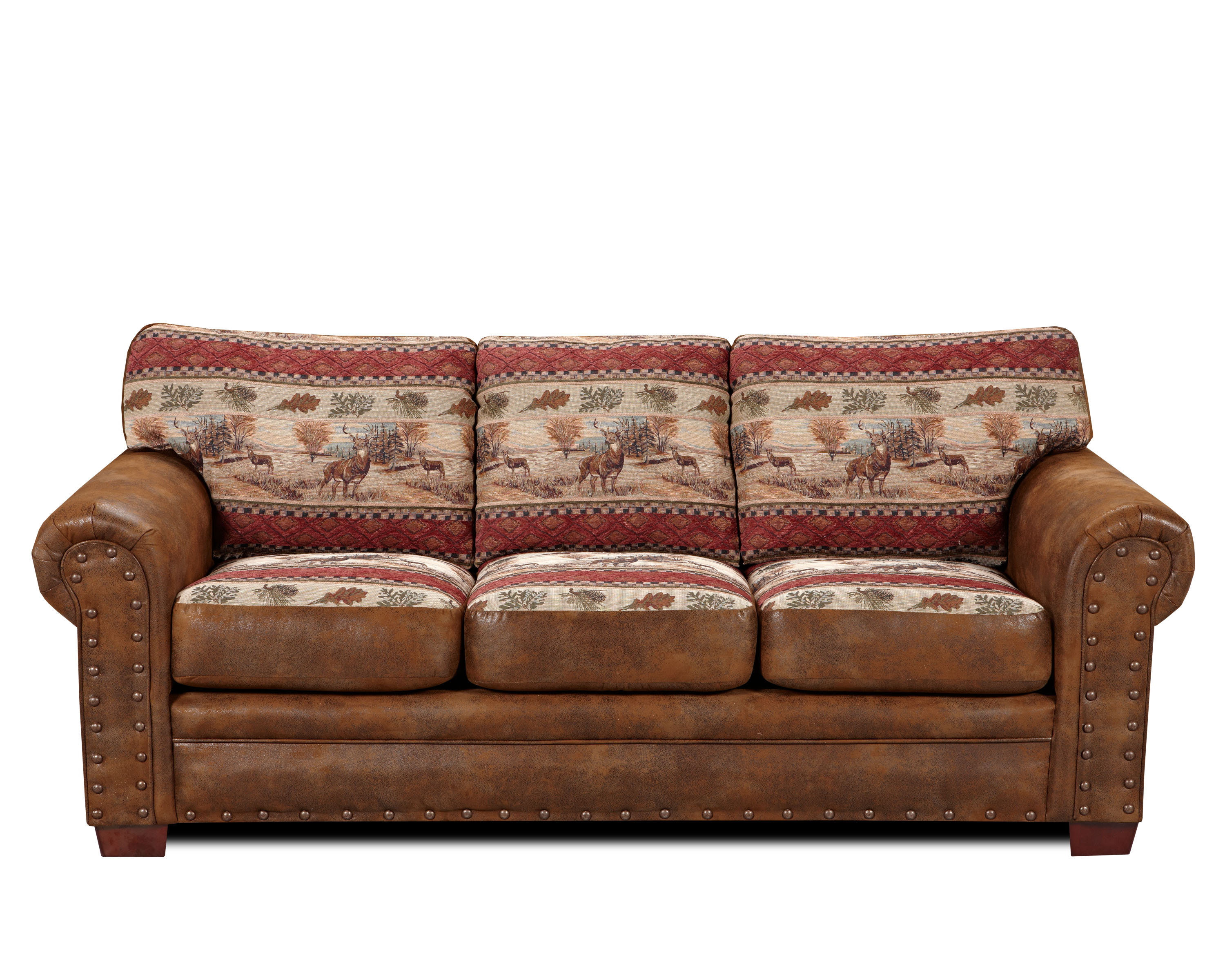 millwood pines leather sofa