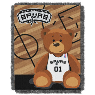 NBA Spurs Half Court Baby Blanket By Northwest Co.