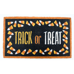 Halloween Trick or Treat Doormat