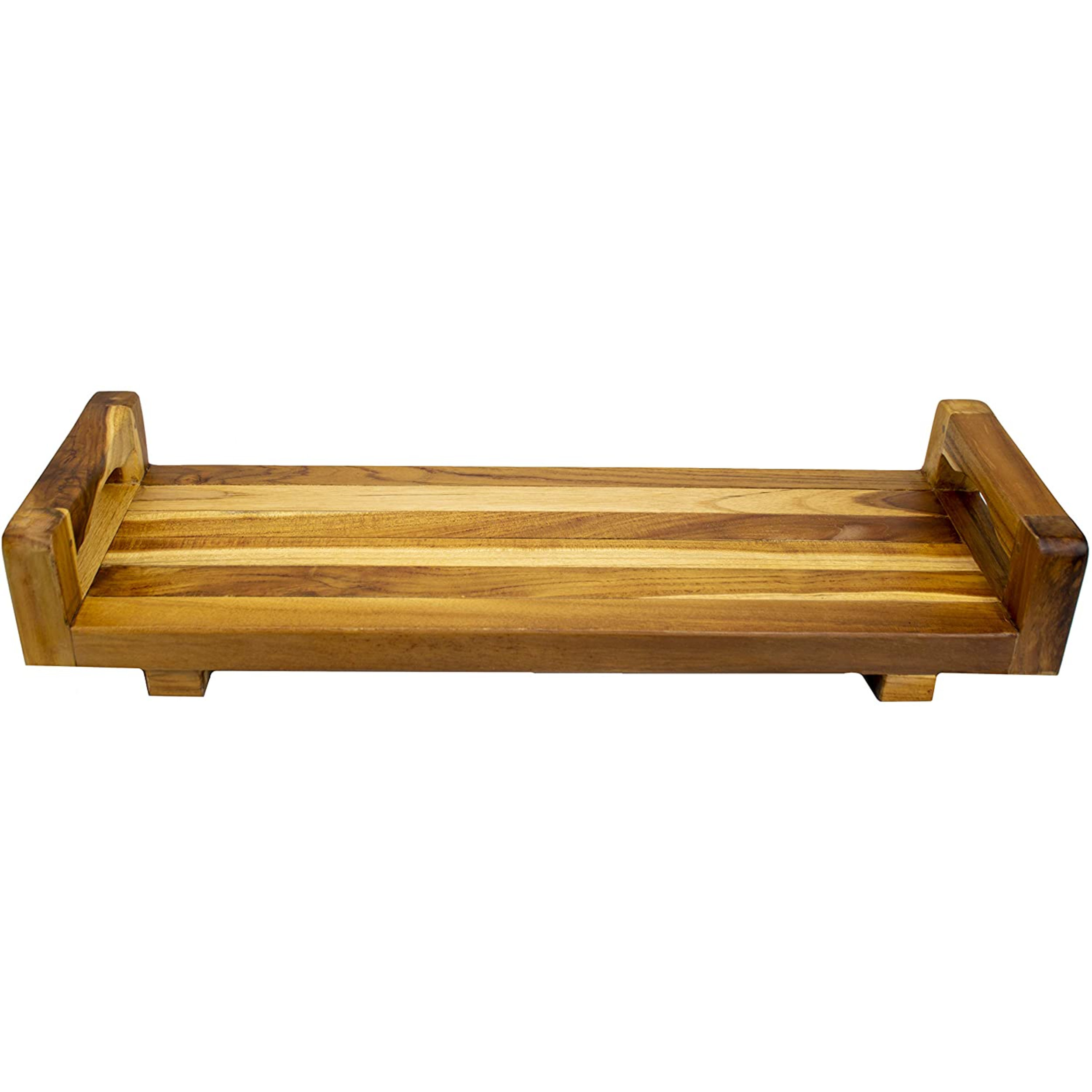 Rosecliff Heights Hudspeth Freestanding Teak Bath Caddy Wayfair