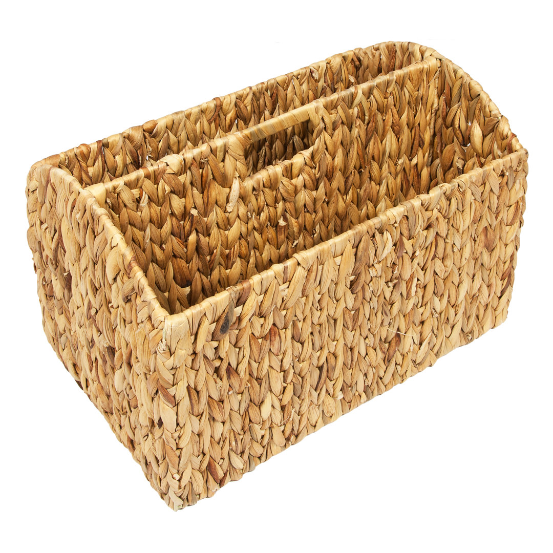 Bay Isle Home Simms Water Hyacinth Magazine Rack brown