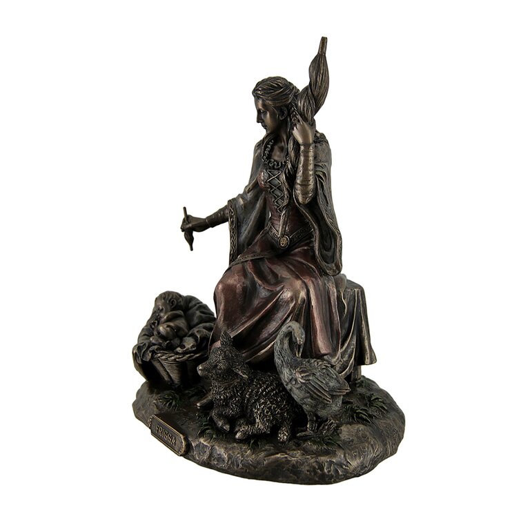 World Menagerie Frigga Norse Goddess Of Destiny Love And Marriage Animals Spindle Statue Wayfair