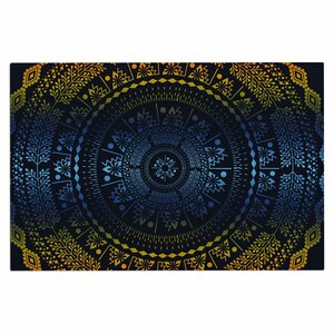 Famenxt Night Queen Boho Mandala Illustration Doormat