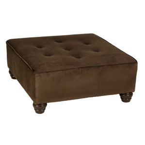Fieldon Solid Button Tufted Square Ottoman by Darby Home Co