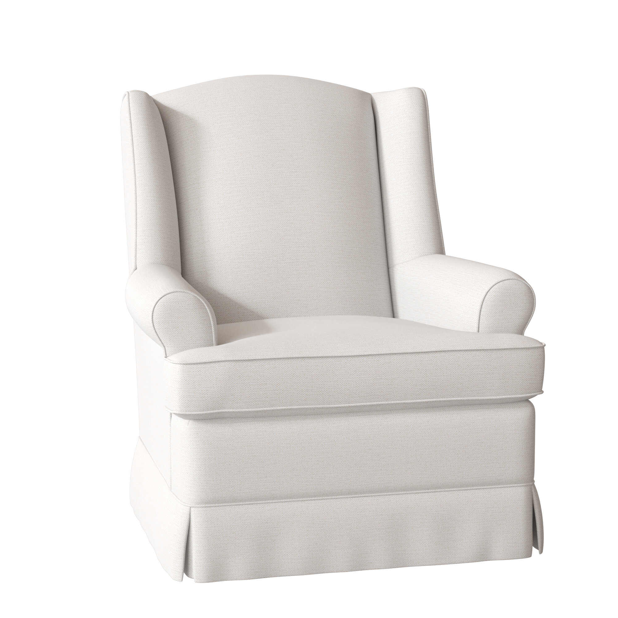 white swivel glider