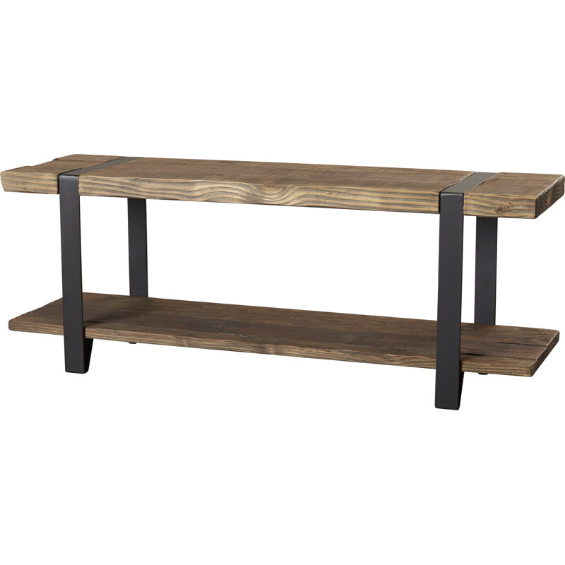 Thornhill Solid Wood Shelves Storage Bench Reviews Allmodern