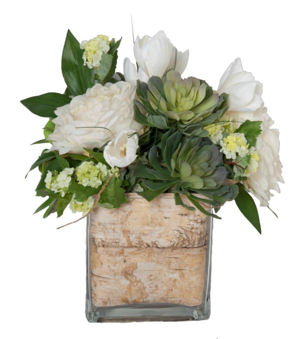 Faux White Flowers And Succulents In Decorative Vase Reviews Faux White Flowers And Succulents In Decorative Vase Reviews Joss Main