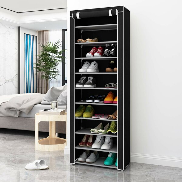 tall shoe rack cabinet