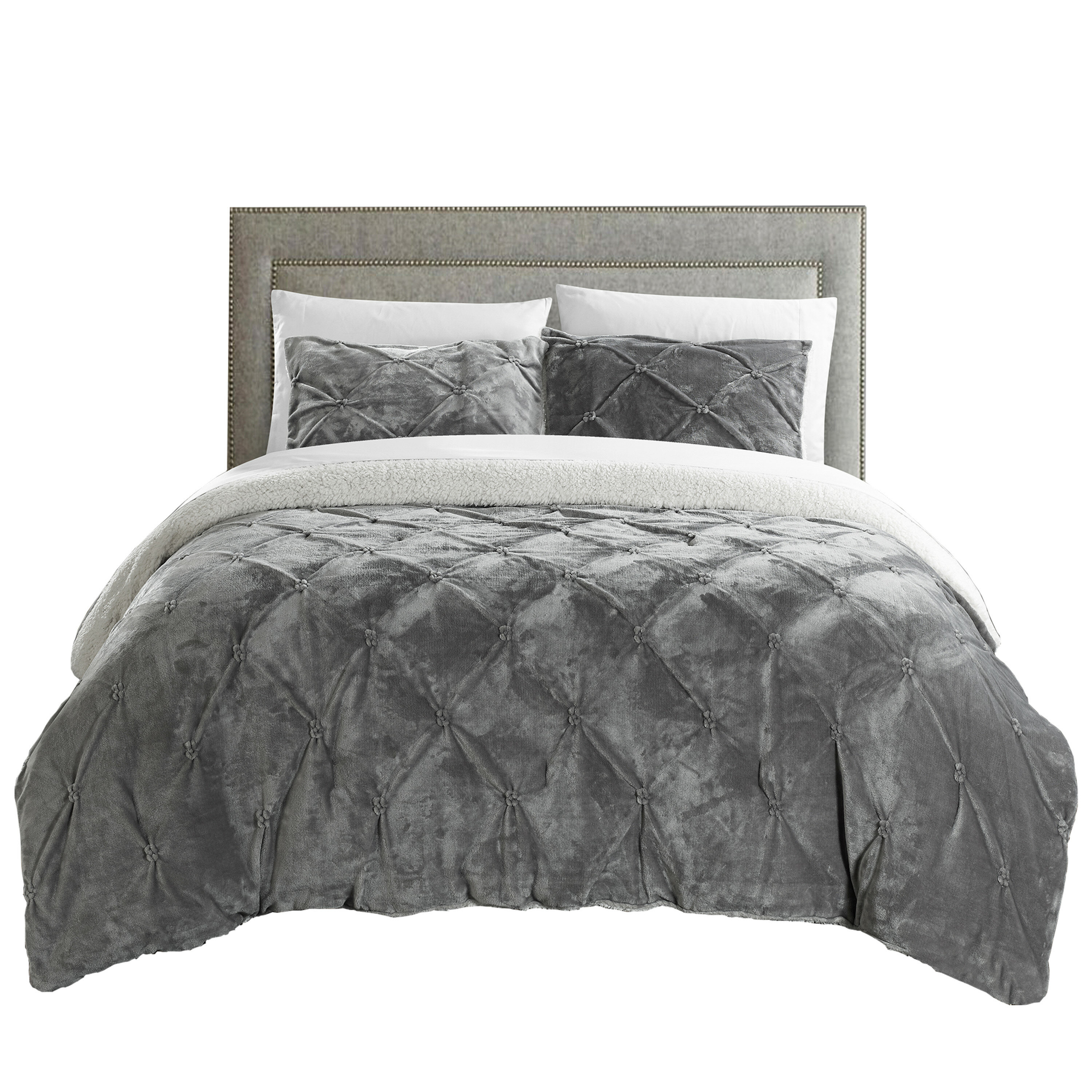 soft gray comforter twin xl