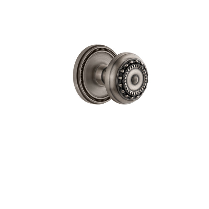 Parthenon Double Dummy Door Knob With Soleil Rosette