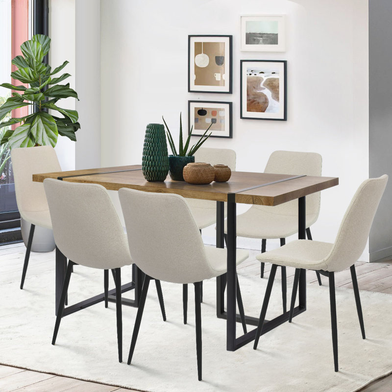 George Oliver Clyatt 6 - Person Dining Set & Reviews | Wayfair