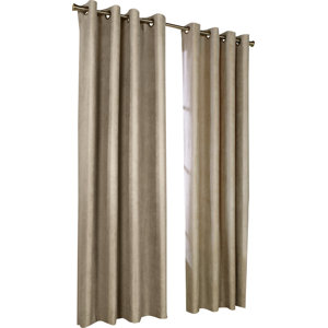 Woodhill Solid Blackout Thermal Grommet Single Curtain Panel
