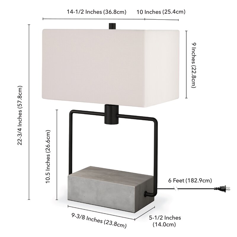 gray desk lamp