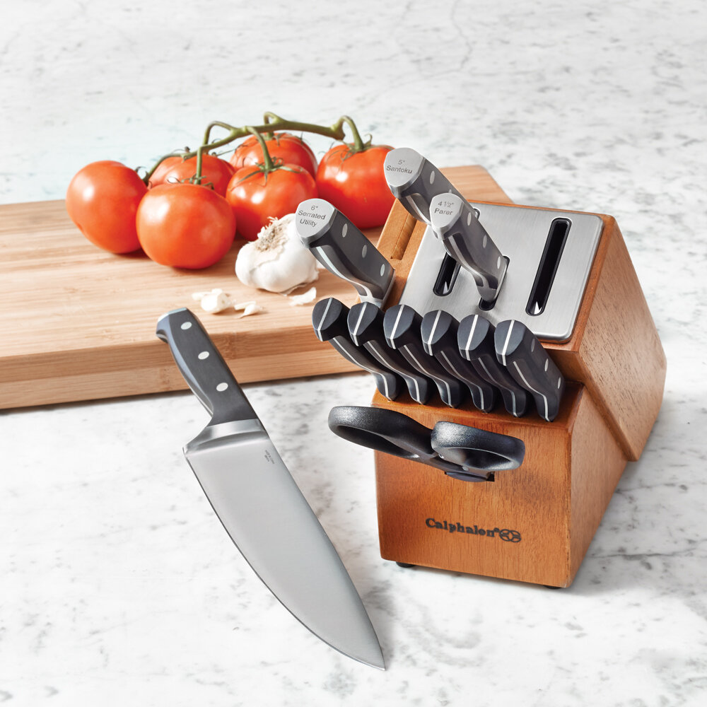 calphalon classic self sharpening knife set