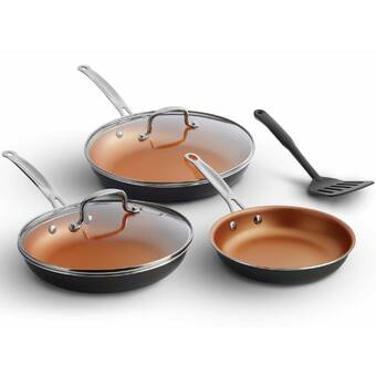 6 frying pan with lid