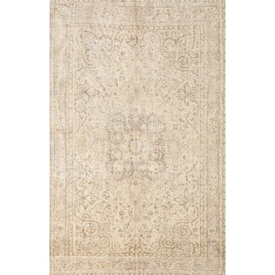 One Allium Way® Oriental Wool Beige Area Rug | Wayfair