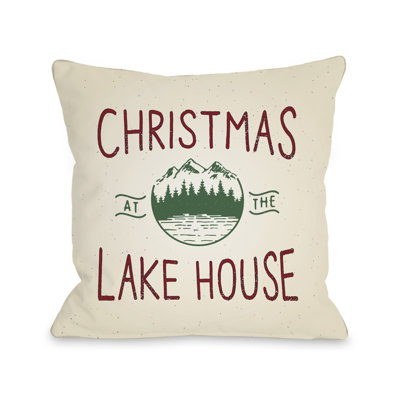 The Holiday Aisle Braydon Christmas At The Lake House Throw Pillow