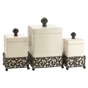 Tessa 3 Piece Kitchen Canister Set