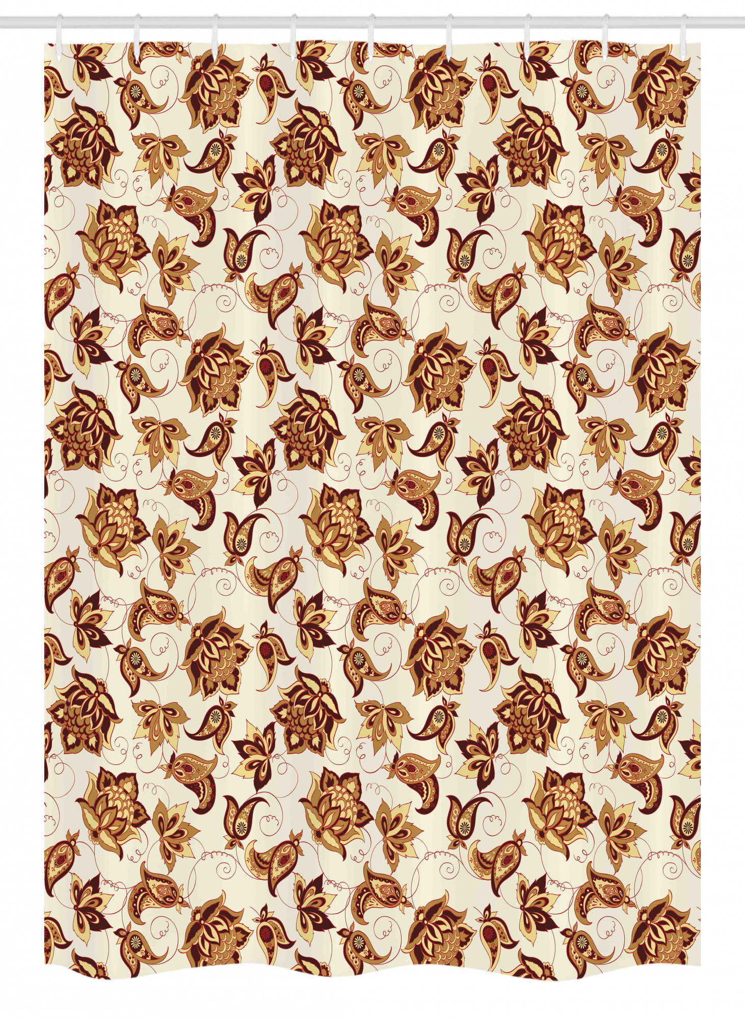 East Urban Home Paisley Stall Shower Curtain Single Hooks Wayfair