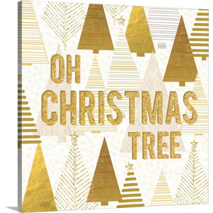 Christmas Art Christmas Jingle Tree II by A Fresh Bunch Graphic Art on Wrapped Canvas