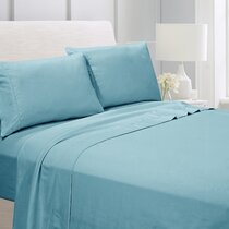 Microfibre Fitted Sheet Turquoise 90x200 cm 100x200 cm Fitted Sheet 2er Set 