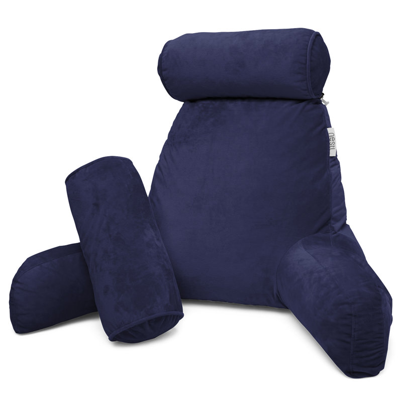 Red Barrel Studio Floretta Velvet Back Rest Pillow Reviews Wayfair