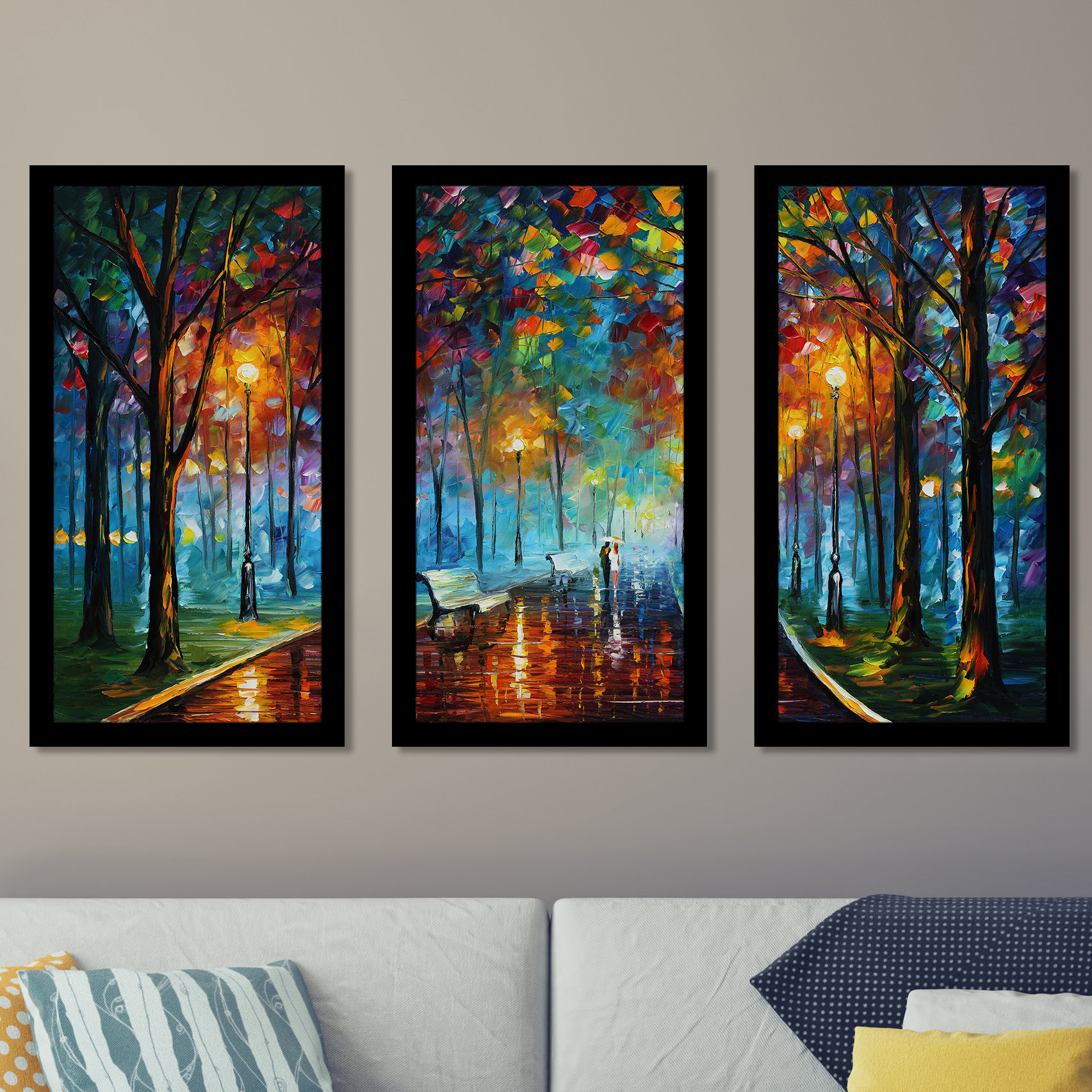 Leonid Afremov - 3 Piece Picture Frame Print Set Leonid Afremov - 3 Piece Picture Frame Print Set