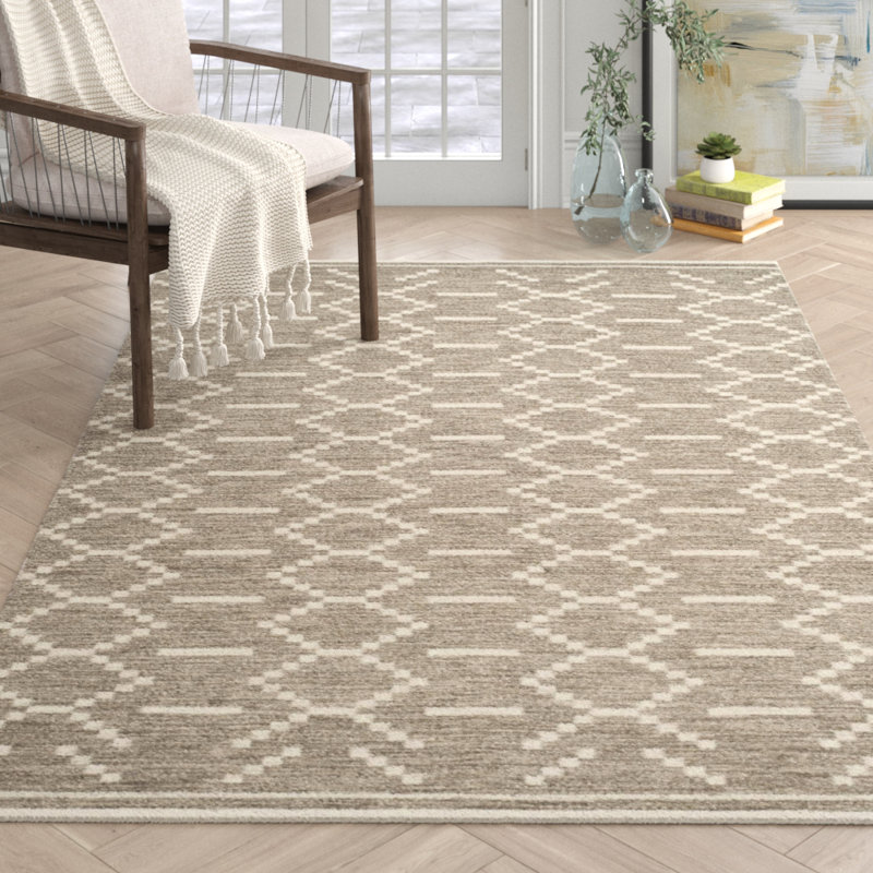 Witton Geometric Handmade Flatweave Wool Gray Ivory Area Rug Reviews Joss Main